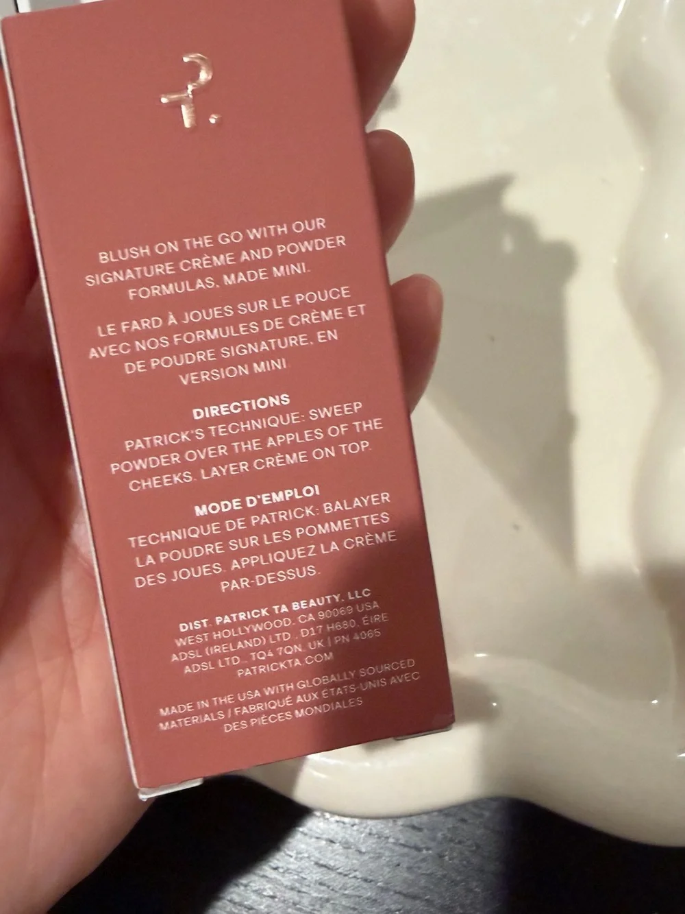 NEW PATRICK TA Mini Major Headlines Double-Take Crème & Powder Blush Duo
